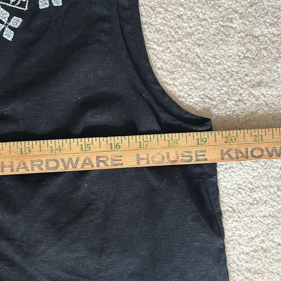 Price drop 29%off Linen Talbots sleeveless black white embroidery top sz 10 - Picture 5 of 10